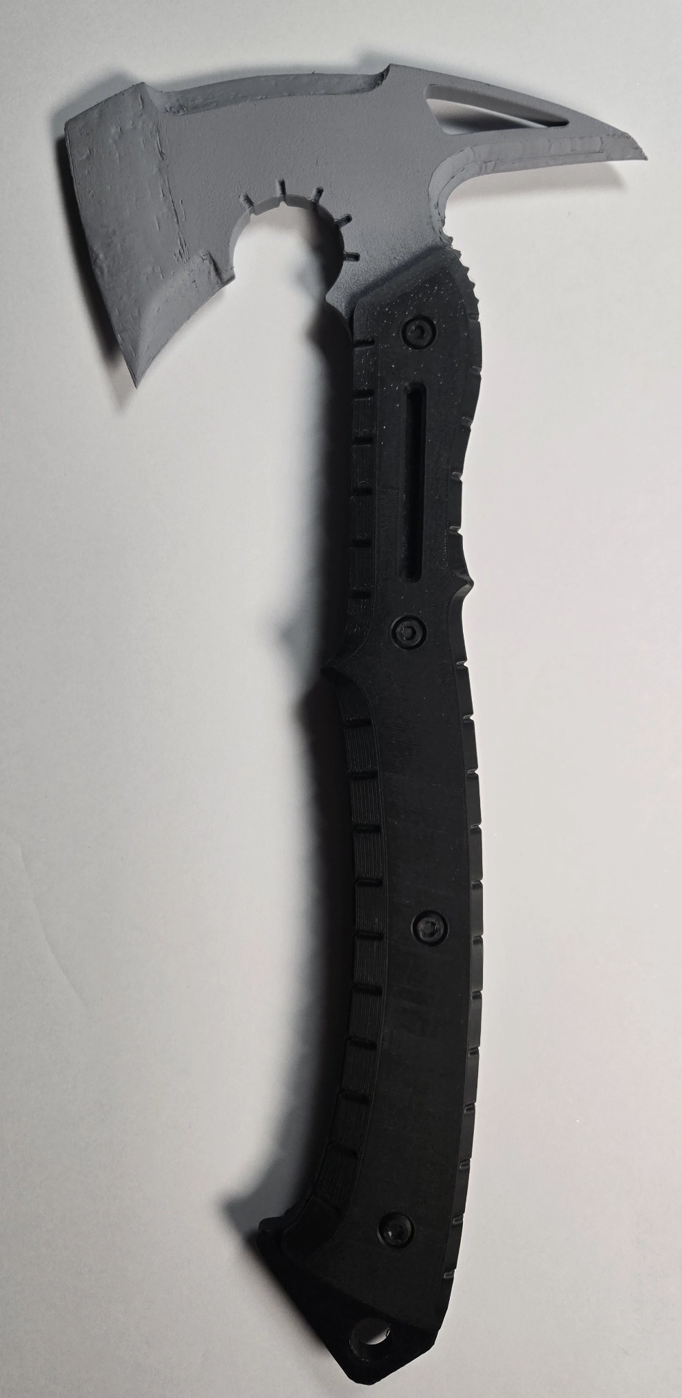 Leon's Axe from RE:9 Requiem — full left side view